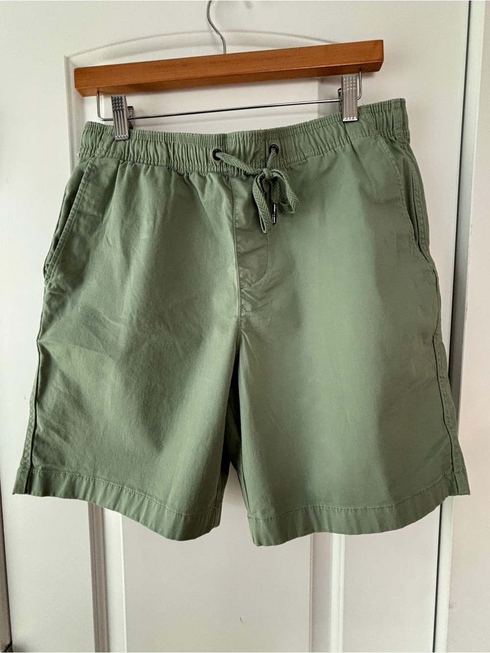 GAP Men’s Olive Green Flat Front Drawstring Shorts